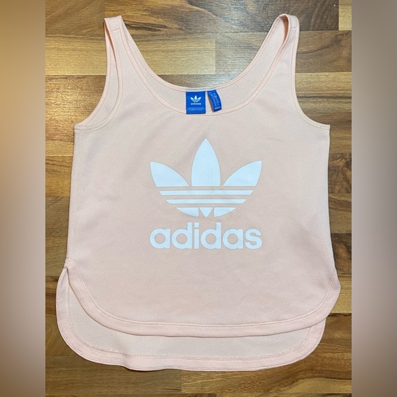Adidas Ladies Peach Gym Vest/Top Mesh Top Size Small - Picture 1 of 5